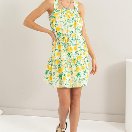 HYFVE Floral Tie Shoulder Mini Dress - Image 3
