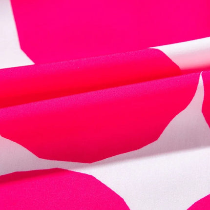 Contrast Notched Flutter Sleeve Dress - Image 12