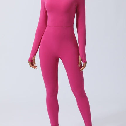 Twisted Backless Long Sleeve Jumpsuit - Image 13