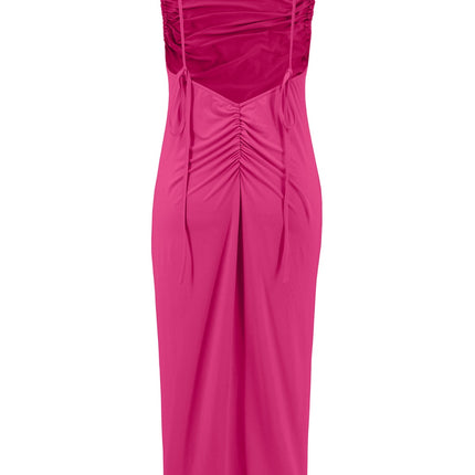 Backless Cowl Neck Sleeveless Cami Dress - Image 22