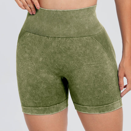 Washed High Waist Active Shorts - Image 17