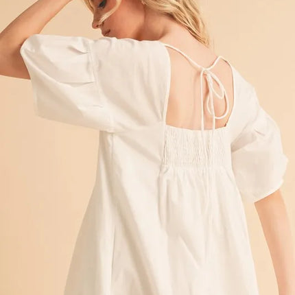 Aemi + Co Square Neck Babydoll Dress with Pockets - Image 12