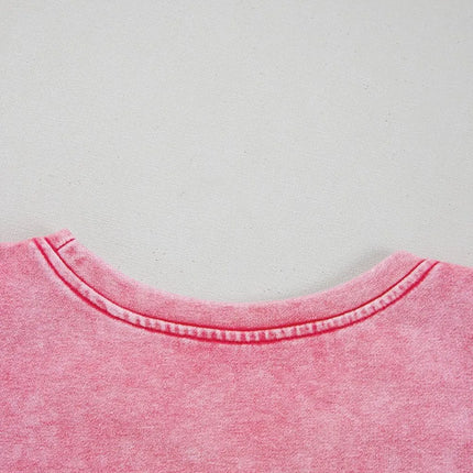 Mineral Wash Raw Edge Ruffle Mini Dress - Image 10