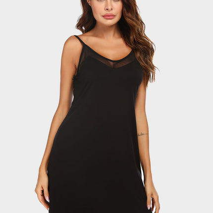 Scoop Neck Spaghetti Strap Lounge Dress - Image 13