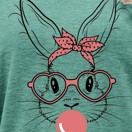 Easter Bunny Graphic Round Neck T-Shirt - Image 18