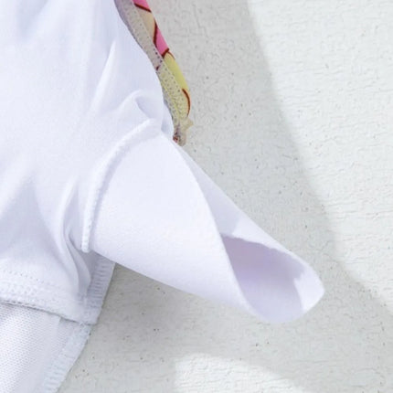 Floral Ruffle Trim Tummy Control One Piece Swimsuit - Image 7