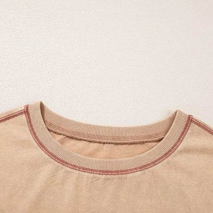 Mineral Wash Stud Beaded Star Pocketed T Shirt Dress - Image 8