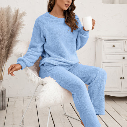 Ivy Lane Teddy Long Sleeve Top and Pants Lounge Set - Image 26