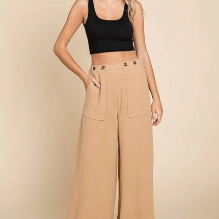 Culture Code Full Size High Waist Wide Leg Cargo Pants - Image 1
