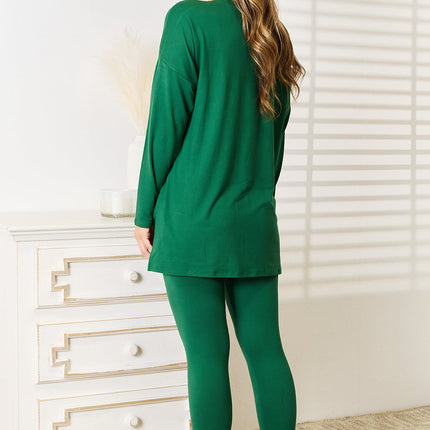 Zenana Lazy Days Full Size Long Sleeve Top and Leggings Set - Image 8