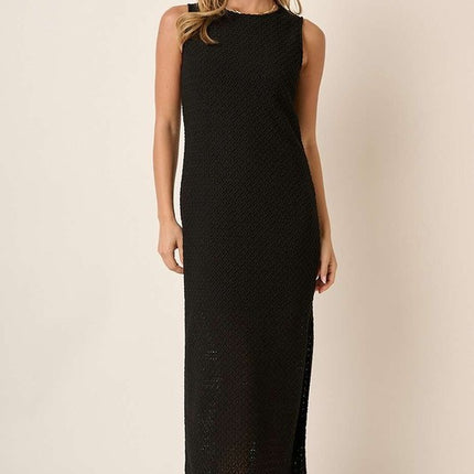 Mittoshop Side Slit Round Neck Sleeveless Dress - Image 2