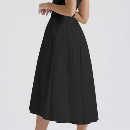 Ruched V-Neck Sleeveless Dress with Pockets - Image 5