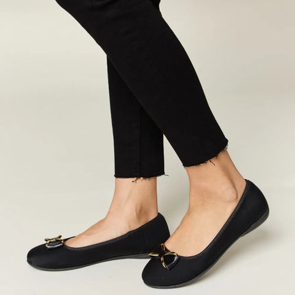 Forever Link Metal Buckle Flat Loafers - Image 3