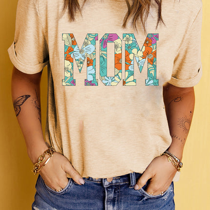 MOM Floral Graphic T-Shirt - Image 2