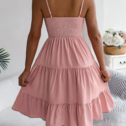 Smocked Back Tiered Cami Dress - Image 3