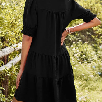 Johnny Collar Short Sleeve Mini Dress - Image 18