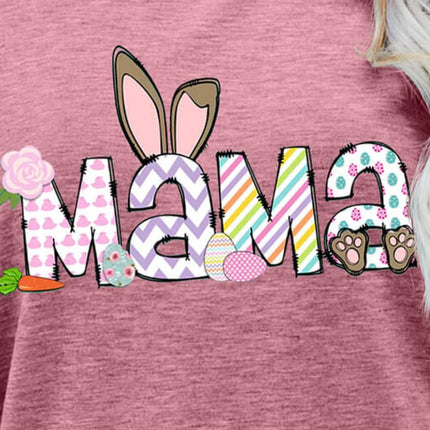 Easter MAMA Graphic Round Neck T-Shirt - Image 15