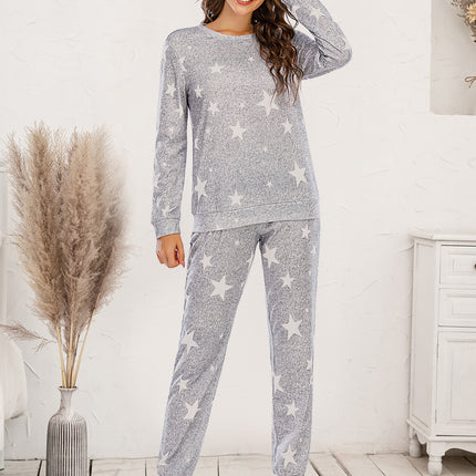 Star Top and Pants Lounge Set - Image 1