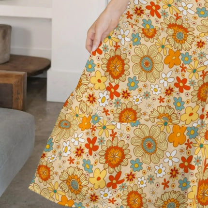 FAM-FAM Tiered Printed V-Neck Sleeveless Dress - Image 15