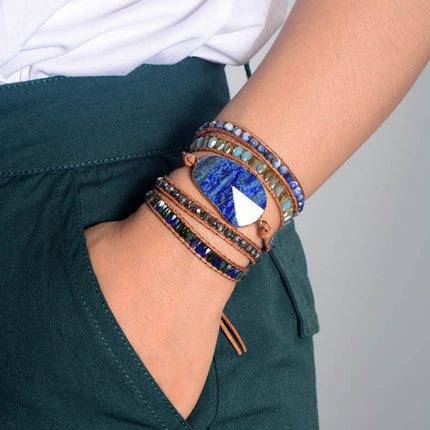 Lapis Lazuli Layered Bracelet - Image 4