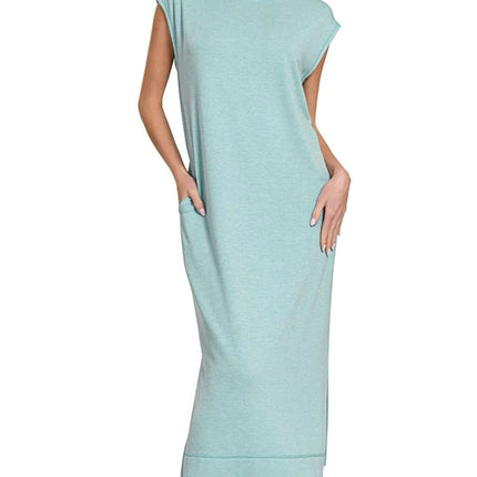 Zenana French Terry Sleeveless Round Neck Midi Dress - Image 1