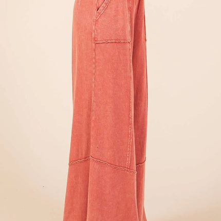 Mittoshop Mineral Wash Wide Flared Leg Pants - Image 2