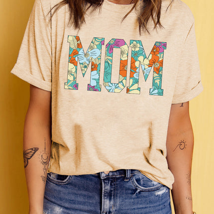 MOM Floral Graphic T-Shirt - Image 5