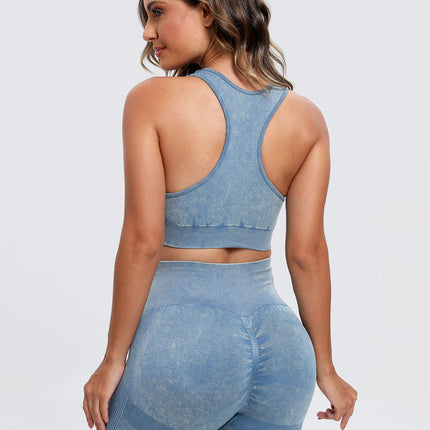 Scoop Neck Wide Strap Top and Shorts Active Set - Image 2