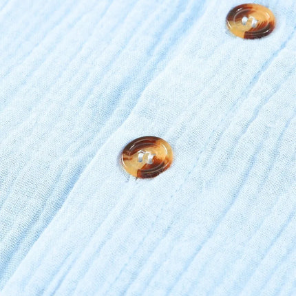 Button Down Short Sleeve Midi Shirt Dress - Image 13