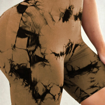 Tie-Dye High Waist Active Shorts - Image 15