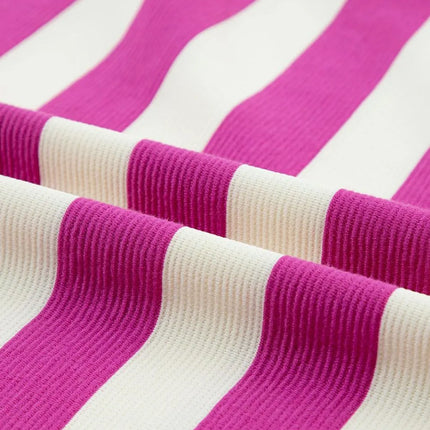 Stripe Cap Sleeve Pocketed Shift Tee Dress - Image 15