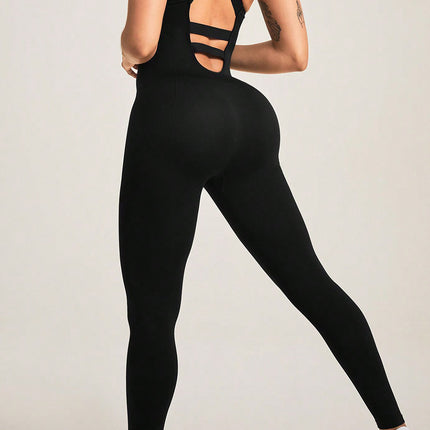 Crisscross Wide Strap Jumpsuit - Image 4