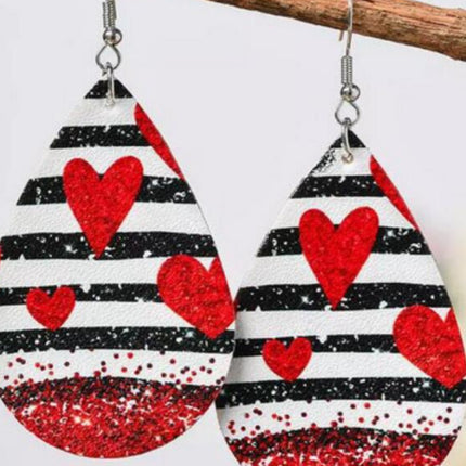 Printed PU Leather Dangle Earrings - Image 7