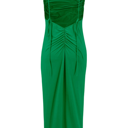 Backless Cowl Neck Sleeveless Cami Dress - Image 12