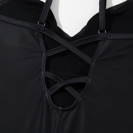 Embroidered V-Neck One-Piece Swimwear - Image 4