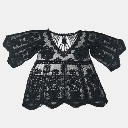 Lace Round Neck Cover-Up - Image 4