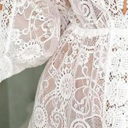 V-Neck Lace Cover-Up Dress - Image 3