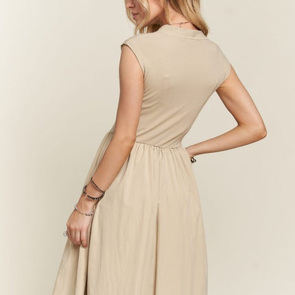 ADORA V-Neck Cap Sleeve Dress - Image 6