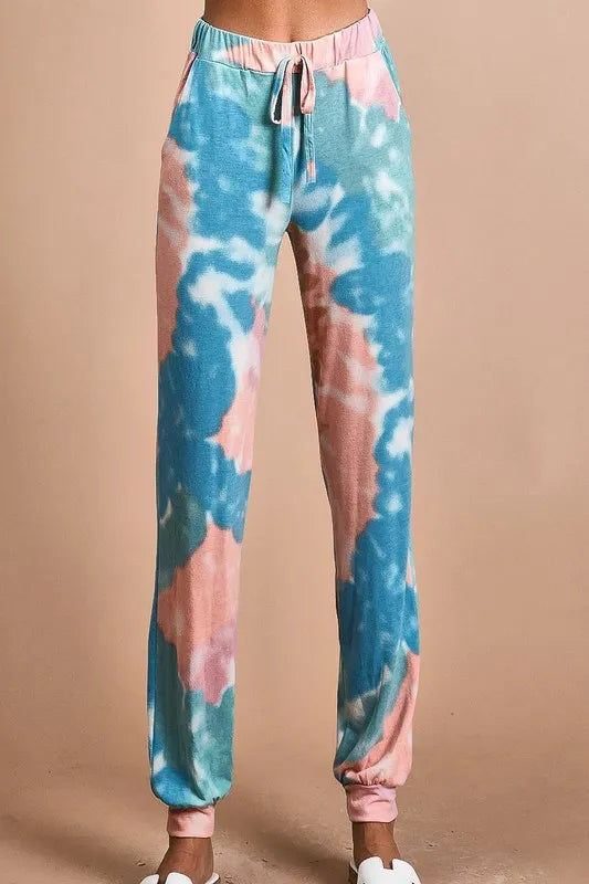 BiBi Tie Dye French Terry Jogger Pants