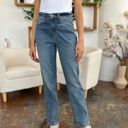 Judy Blue Full Size High Waist Straight Jeans - Image 4