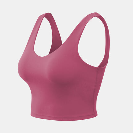 Cropped Scoop Neck Active Tank Top - Image 16