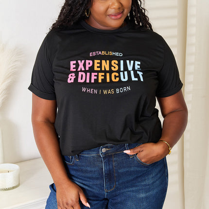 Simply Love Slogan Graphic Cuffed Sleeve T-Shirt - Image 5