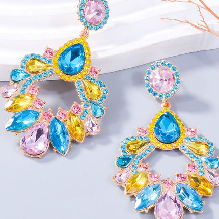 Alloy Rhinestone Dangle Earrings - Image 8