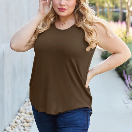 Basic Bae Full Size Round Neck Curved Hem Tank - Image 31