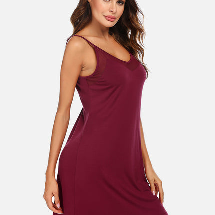 Scoop Neck Spaghetti Strap Lounge Dress - Image 7