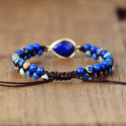 Handmade Teardrop Shape Beaded Bracelet - Image 2