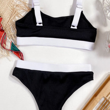 Color Block Scoop Neck Bikini Set - Image 7