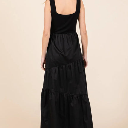 Mittoshop Mix Media Square Neck Maxi Dress - Image 4