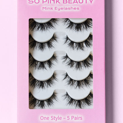 SO PINK BEAUTY Mink Eyelashes 5 Pairs - Image 10