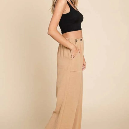 Culture Code Full Size High Waist Wide Leg Cargo Pants - Image 3
